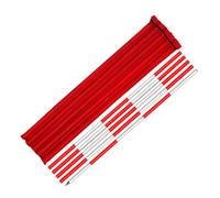 MRVAKDYDI Mât de géodésie en Aluminium, Detachable Modular Aluminum Grade Rod Red and White 2m 3m 5m with Backpack(Segmented with rivets-5m)
