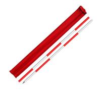 MRVAKDYDI Mât de géodésie en Aluminium, Detachable Modular Aluminum Grade Rod Red and White 2m 3m 5m with Backpack(Unions type-2m)