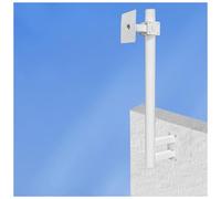 MRVAKDYDI Mât pour caméra de vidéosurveillance, Wall Mount Security Camera Pole Galvanized Steel Outdoor 0.5-2.3m High(Bracket C,2.3m High)