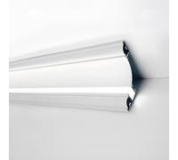 MRVAKDYDI Moulures de Couronne faciles à Installer, Canal LED à éclairage indirect en profilé d'aluminium for moulures et plinthes, Blanc, 1-10 m(6m/19.7ft)