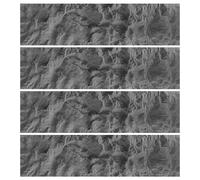 MRVAKDYDI Papier peint imitation brique, 3D Faux Rock PU Wall Panels Multicolor Multiple Sizes Indoor Outdoor(Black,4pcs)