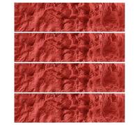 MRVAKDYDI Papier peint imitation brique, 3D Faux Rock PU Wall Panels Multicolor Multiple Sizes Indoor Outdoor(Red,4pcs)