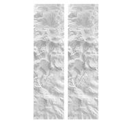 MRVAKDYDI Papier peint imitation brique, 3D Faux Rock PU Wall Panels Multicolor Multiple Sizes Indoor Outdoor(White,2pcs)