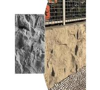 MRVAKDYDI Papier peint imitation brique, 3D Wall Panels, Multicolor, 60x120cm, 6cm, PU Cement Texture, For Interior Exterior Decor(Gray B,8 pcs)
