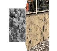 MRVAKDYDI Papier peint imitation brique, 3D Wall Panels, Multicolor, 60x120cm, 6cm, PU Cement Texture, For Interior Exterior Decor(Gray C,8 pcs)