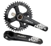 MRVAKDYDI Pédalier pour vélo Tout Terrain, Pédalier VTT 104/64BCD 170/175 mm 32-40 Dents for VTT et vélos de Route 8/9/10/11 Vitesses, Multicolore(Black 170mm,34T)