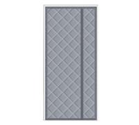MRVAKDYDI Petits Rideaux de café filtrant la lumière, Magnetic Thermal Door Curtain Multicolor Multiple Sizes(Grey,W120xH240cm)