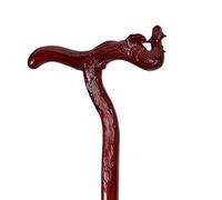 MRVAKDYDI poignée brûlée à la Main, Canne de Marche Monobloc en Bois, fabriquée à la Main, poignée Ergonomique sculptée d'une tête de phénix, Unisexe, 83-92 cm(92cm/36.22in)