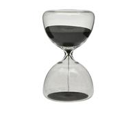 MRVAKDYDI Sablier, Sablier de 5 Minutes, minuterie de Sable Multicolore, décoration de Bureau, Gestion du Temps(Black)