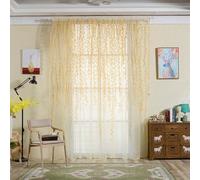 MRVAKDYDI Séparateurs de Porte rétro à Pompons Modèle Multicolore de Jacquard de Saule du Rideau 210x95cm de Ficelle de Polyester for la fenêtre de Porte(Yellow)