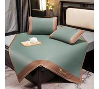 MRVAKDYDI Tapis de Couchage rafraîchissant pour l'été, Couvre-lit rafraîchissant d'été, Tapis de Matelas Pliable Double Face en rotin de Bambou, Plusieurs Tailles(120 * 195cm)