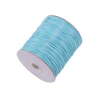 MRVAKDYDI The Bead Shop Cordon en Cuir véritable, Cordon ciré en Cuir Multicolore de 10 m, de 0,5 à 2,5 mm de diamètre, for la création de Bijoux.(Sky Blue,2.5mm)