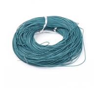 MRVAKDYDI The Bead Shop Cordon en Cuir véritable, Cordon Rond en Cuir de Vachette for la création de Bijoux (DIY), diamètre 1-2 mm, Multicolore, 100 m(Sky Blue,2mm)