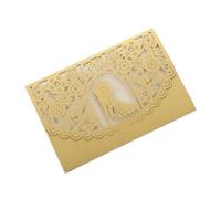 MRVAKDYDI Ventilation en acier inoxydable, Cartes d'invitation de mariage avec enveloppes creuses, paquet de 10/20/30/50, multicolores(Brown,30PCS)
