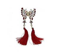 MRXFN épingle à Cheveux Style Chinois Pince à Cheveux Chapeaux Femme Cheveux Accessoires Papillon Perle Pince à Cheveux Ventilateur Rouge Requin Pince Gland Cheveux Griffe (Color : Rot, Size : A)