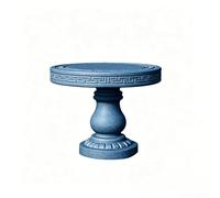 MRY-SFW 1/120 Ensemble table et tabouret en pierre chinoise imprimée en 3D, résine blanche non peinte, modèle miniature, architecture ancienne, jardin, diorama accessoires