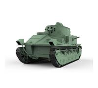 MRY-SFW 1/76 - Modèle militaire British Vickers MKII - Char moyen - Véhicule de combat - Kit de modélisation - Accessoires