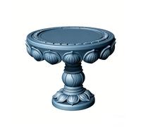 MRY-SFW 1/87 Ensemble table et tabouret en résine blanche non peinte en 3D, architecture ancienne miniature, accessoires de jardin diorama