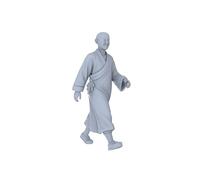 MRY-SFW 1/87 Monk Character Set de 3 pièces : méditation, salut et poses de marche