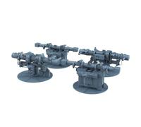 MRY-SFW Battleship Unpainted 1/200 Model Upgrade Parts German Bismarck Main and Secondary Artillery Rangefinder & Heavy AA Artillery Rangefinder