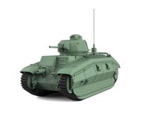 MRY-SFW Char d'armée 1/87 HO Échelle Railway Militaire Maquette Kit France B1 Char Lourd (Phase III)