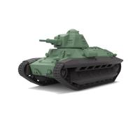 MRY-SFW Char militaire non peint 1/160 N échelle ferroviaire française R35 avec tourelle FCM