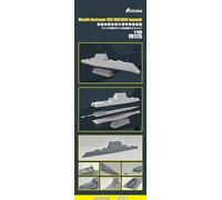 MRY-SFW Cuirassé non peint 1/700 Destroyer de missile USS Zumwalt DDG1000 Kit de modèle en plastique