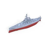 MRY-SFW Modèle de bateau de guerre non peint 1/1800 Kit de modèle militaire US Nevada Class Battleship BB-36 Coque complète