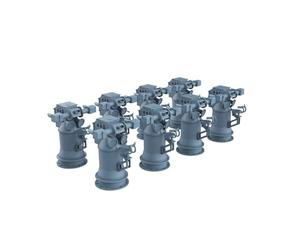 MRY-SFW Navire de guerre non peint 1/200 Pièces de mise à niveau du modèle Équipement de commande de tir d'artillerie allemand Bismarck