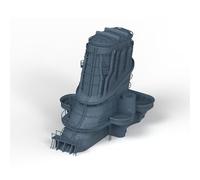 MRY-SFW Parties de mise à niveau du modèle de cuirassé non peint 1/350 Bateau de navire IJN pour la cheminée principale du cuirassé Yamato