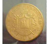 MRYFODA Collection de pièces commémoratives dorées Napoléon en France-1862 A