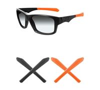 Mryok Chaussettes de rechange pour lunettes de soleil Oakley Jupiter Squared, orange (Orange/noir), Taille unique