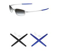 Mryok Embouts de rechange pour lunettes de soleil Oakley Square Wire 2.0, bleu/noir, Taille unique