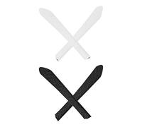 Mryok Lot de 2 paires de chaussettes de rechange pour Oakley Jupiter Squared OO9135 - Blanc et noir