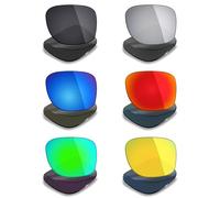 Mryok Lot de 6 paires de verres polarisés de rechange pour lunettes de soleil Oakley Drop Point OO9367 - Noir furtif/rouge feu/bleu glacier/titane argenté/vert émeraude/or 24 carats