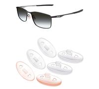Mryok Plaquettes de nez compatibles avec lunettes de soleil Oakley A Wire, 2 paires transparent et orange clair, Taille unique