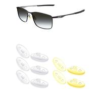 Mryok Plaquettes de nez compatibles avec lunettes de soleil Oakley A Wire, 3 paires transparentes et 2 paires jaune clair, Taille unique