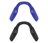 Mryok Plaquettes de nez de rechange pour lunettes Oakley Bat Flip OX8183 - Options, bleu/noir, High Bridge Fit