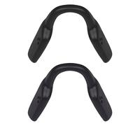 Mryok Plaquettes de nez de rechange pour lunettes Oakley Bat Flip OX8183 - Options, Noir et noir., Low Bridge Fit