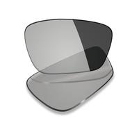 Mryok Verres de rechange compatibles avec Oakley Crosslink Sweep OX8031 55 mm - Options, Gris photochromique anti lumière bleue, Taille unique