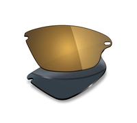 Mryok Verres de rechange pour Oakley Fast Jacket OO9097-71mm - Options, Polarisé - Bronze doré, taille unique