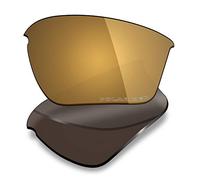 Mryok Verres de rechange pour Oakley Half Jacket 2.0 XL OO9154 - Options, Anti-corrosion polarisée - Bronze doré, Taille unique