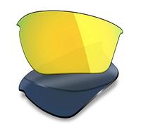 Mryok Verres de rechange pour Oakley Half Jacket 2.0 XL OO9154, Polarisées - Or 24 carats, taille unique