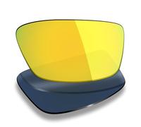 Mryok Verres de rechange pour Oakley Socket 5.0 OX3217 53 mm - Options, Polarisé - Or 24 carats, taille unique