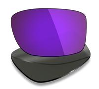 Mryok Verres de rechange pour Oakley Square Wire 2 (2014) OO4075-60 mm - Options, Polarisé - Violet plasma, Taille unique