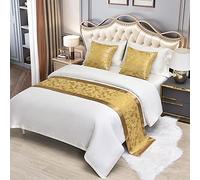 Mrzyzy Chemins de lit de Luxe Écharpe de Style européen Palais Jacquard Lit Drapeau Couvre-Lits Literie Moderne Housse de Coussin décorative Lancer de lit pour la Maison de l'hôtel