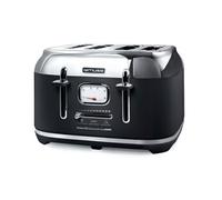 Muse Grille-pain MS-131 BS 4 fentes 1800W Acier inoxydable Noir et Argent