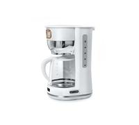 MUSE Machine à café MS-220 W | avec carafe en verre, affichage analogique pour maintien au chaud, capacité de 10 tasses, blanc mat