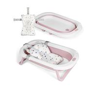 MS BabyWorld - Baignoire Pliable + Coussin Réducteur | Baignoire Pliable pour Bébé avec Pieds et Coussin Réducteur Adaptable | Facile à Ranger | Portable pour la Maison ou à Emporter en Voyage
