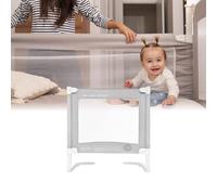 ms BabyWorld - Barrière de sécurité pour bébés - 90/150/190 cm avec Accessoires Inclus - Extra Haute et résistante - Mécanisme d'abaissement sécurisé - Installation Facile (90)